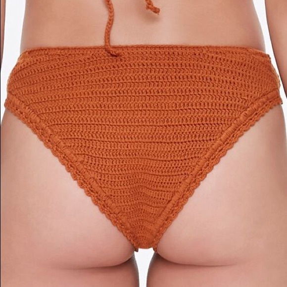 Forever 21 Low Rise tan crotched bikini bottoms S - Picture 4 of 11